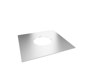 Экран защитный нерж. с отвестием 210мм. 580х580мм. (0,5)