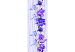 Панель стеновая ПВХ  0,25х3,0м  Ирис 349 (Крымск)