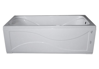 Ванна акриловая СТАНДАРТ-ЭКСТРА 1500х700х570 с экраном и каркасом