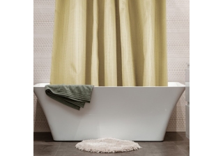 Штора д/ванн/комнаты 180х200см Каприз бежевый