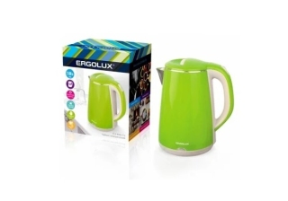 Чайник «Ergolux» ELX-КS06-С16, светло-зеленый, объем 1.8л, мощность 1500ВТ /13940