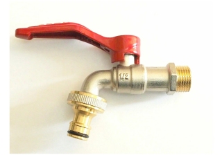 Кран поливочный с коннектором 1/2