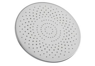 Лейка круглая GFmark Тропический душ хромированная с белой вставкой (6242)