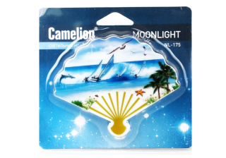 Ночник светодиод с выкл Camelion NL-175 0.5W 3LED 95x75x45 Веер 220V, пластик