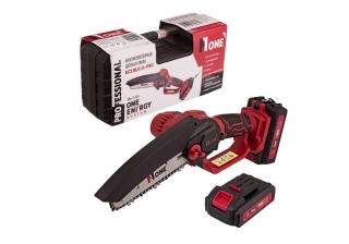 Пила цепная аккум. №1 ECS18/2.0-PRO (18V, 2акк, 2Ач, З/У шина 15см, цепь 36зв, 1.4 шаг, кейс)