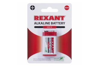 Элемент питания 6LR61 крона 9V алкалиновый бл. 1шт REXANT 30-1061