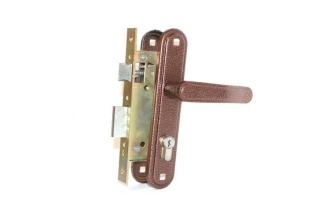 Замок врезной с ручк. 3В4-3.08 (бронза) 