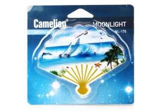 Ночник светодиод с выкл Camelion NL-175 0.5W 3LED 95x75x45 Веер 220V, пластик
