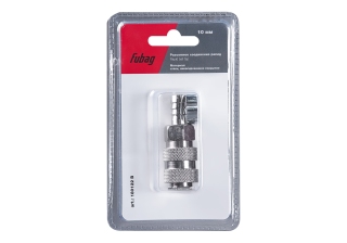 Разъемное соединение Fubag рапид (муфта)_елочка 10мм с обжимным кольцом 10х15мм_блистер 1шт 180122В