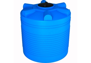 Емкость 2000л. овально вертикальная синяя 170*131