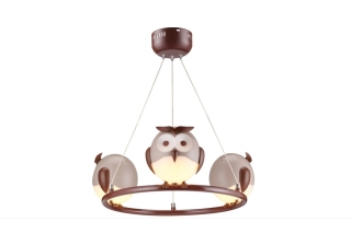 Люстра 18824/3 коричневая