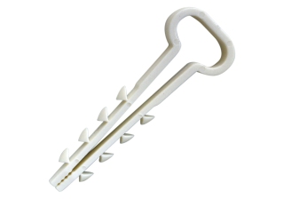Дюбель-хомут (нейлон) ДХП 10-5 прямоугольный белый (100шт/упак)