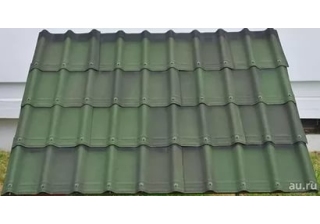 Черепица Ондувилла зеленая 3D (1,06х0,40м) /0,31м2 полезной площади/