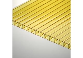 Поликарбонат 12000х2100х4 Желтый Novattro