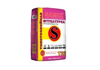 Штукатурка фасадная цементная толстосл. САМИКС Т-33  25кг   (под./63шт)