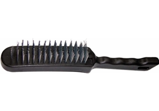 Щетка 6-рядная металлическая с пластмасовой ручкой /748685/ SPARTA