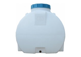 Емкость 150л.овально-горизонтальная белая 66*88*48