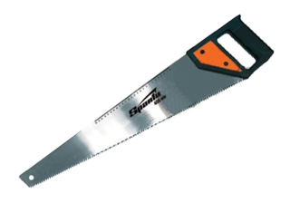 Ножовка по дереву, 450мм. 5-6 TPI, закаленый зуб, линейка, пластиковая рукоятка /232335/ SPARTA