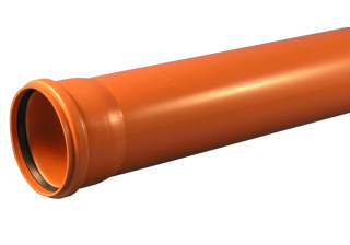 Труба НПВХ SN 8 200х5,9х6090 (оранжевая)