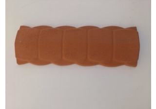 Конек для забора волна узкий 170х485мм., (желтый 08)