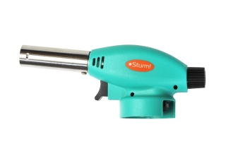 Горелка газовая, пьезоподж.(курок),рег.пламени,защита от ветра Sturm! 5015-KL-02