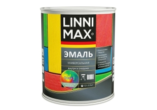 Эмаль алкидная LINNIMAX универсальная белая шелковисто-матовая База 1 0.75л.