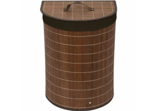 Корзина для белья BLB-06-D 38*29*50см бамбук темный Рыжий Кот 212026