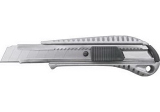 Нож 18мм технический усиленный металлический корпус BIBER /50116/