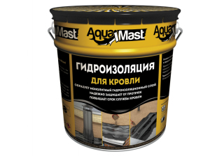 Мастика битумно-резиновая AquaMast (10кг.) кровля