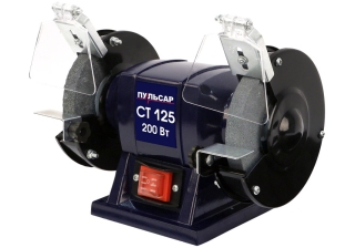 Точило ПУЛЬСАР СТ 125 (200Вт, диск 125х16х12,7мм 2950 об/мин)  791-349