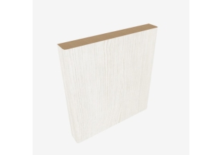 Наличник-D плоский МДФ белый кипарис 2145*70*8 телескоп