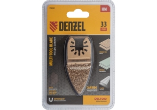 Насадка для МФИ шлиф. дельтовидная, НМ, по плитке и дереву, 33мм. /782321/  Denzel