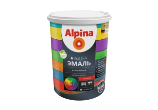 Эмаль акриловая Альпина Аква глянцевая База 3 0.864л.