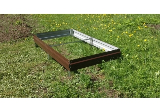 Грядка с Полимерным покрытием TURMS 1*4.0м (коричневая)