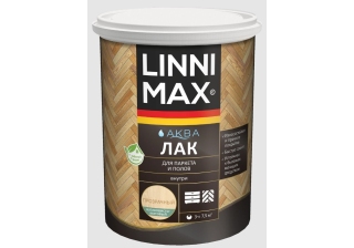 Лак акриловый LINNIMAX Аква Лак для дерева шелковисто-матовый 0.9л.