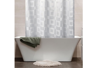 Штора д/ванн/комнаты 180х200см Queen белый