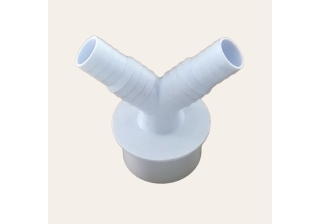 Адаптер для подключения слива с 2-мя отводами (вход 14/14мм, выход 50мм)