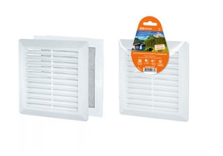 Решётка разъемная наклонные жалюзи с москитной сеткой 218х295 Э2030Р