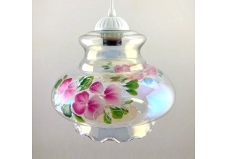 Светильник №48 Цветы прозрачные на шнуре