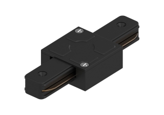 Коннектор прямой однофазный для шинопровода черный LD1006