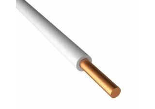 Провод установочный ПуВнг(А)-LS (ПВ1) 10.0 мм кв. белый ГОСТ