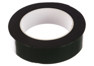 Скотч двухсторонний 5х25мм зеленый на черной основе REXANT 09-6125