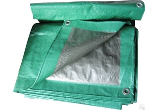 Тент 120 гр/м2, шаг люверсов 0,5м. 10х12 зеленый