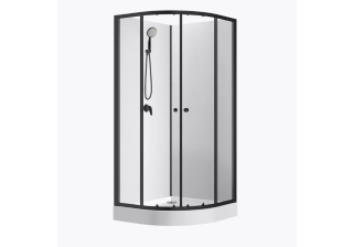 Душевая кабина 100x100x(190+15)см с низким поддоном 15см, стекло 5 мм CS-21800-100