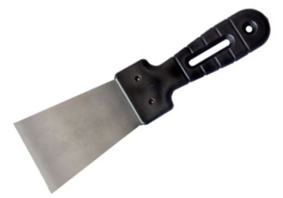 Шпатель из нержавеющей стали,  60мм., пластмассовая ручка /85432/  СИБРТЕХ