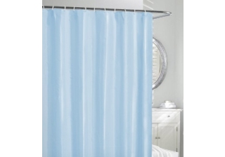 Штора для ванной Рыжий кот, 180 x 180 см, полиэтилен, голубая 236715