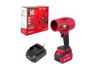 Воздуходувка акк.бесщет. №1 INDUSTRIAL CB20/4.0-PRO-1 (20V,4.0Ач,54м/с скор.поток,1АКБ,1з/у)