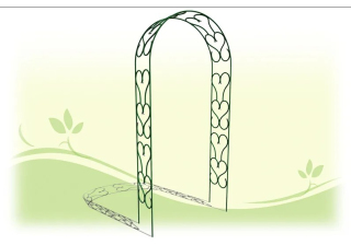 Арка садовая прямая разборная 2.45*1.25*0.35М 28554