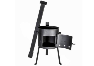 Печь под казан на 8-10л. с трубой (диаметр 340мм., сталь 2мм.)