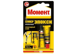 Клей МОМЕНТ СУПЕРЭПОКСИ 6 г прозр. шприц